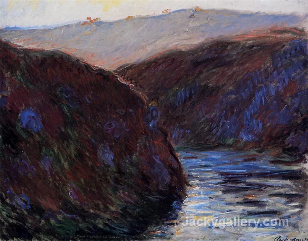 The Creuse Valley, Evening Effect by Claude Monet paintings reproduction